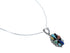 Southwest Multicolor Multistone Sterling Silver Box Chain Necklace Set JX129274